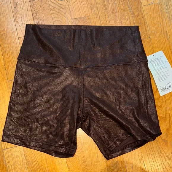 lululemon athletica Brown Bike Shorts - Picture 1 of 5